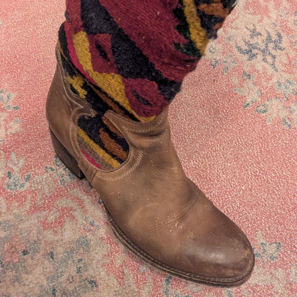 Rare! Freebird by Steven Cabal Over-the-Knee Boots  Size 10 Distressed - Picture 2 of 4